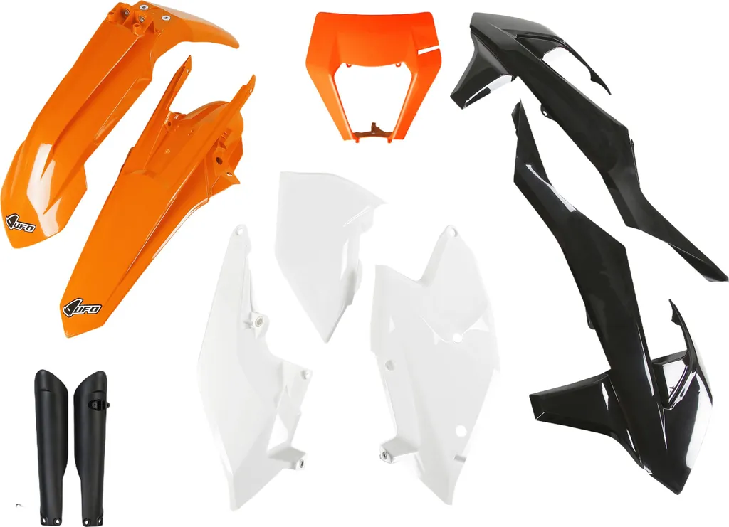 Plastiques d'enduro KTM EXC-F 2018 UFO pour rénover carénage et phare