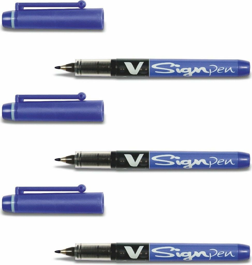 Pilot V Sign Pen - 3er-Set blau