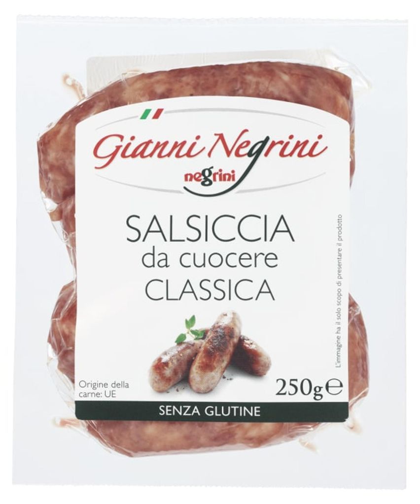 Saucisse « salsiccia grill classica » 250 g - Gianni Image du produit 