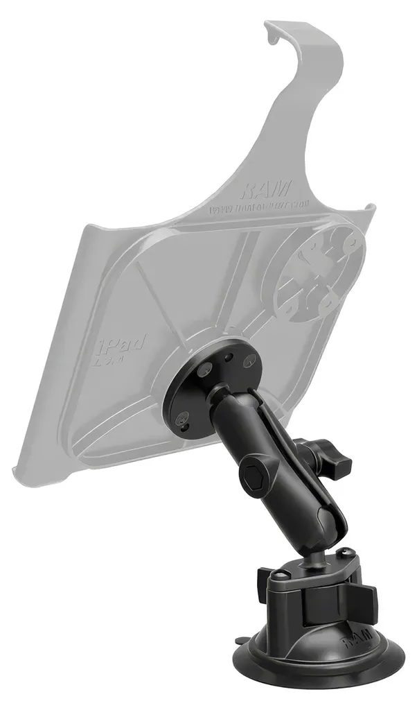 Support RAM Mounts Ventouse Twist-Lock et Double Rotule Orientable