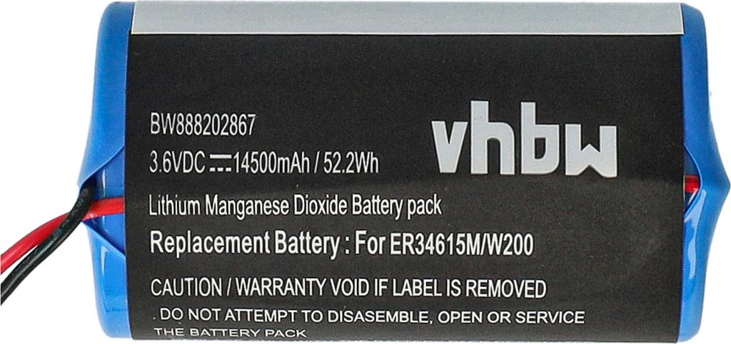 vhbw Batterie Ersatz für Visonic 0-9912-K, ER34615M, Produktbild 5
