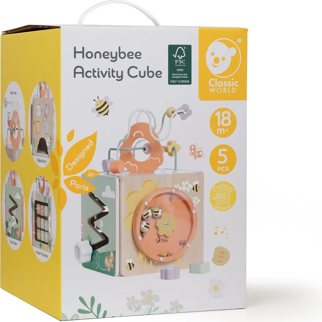 Cube à moteur d'abeille pour stimuler la coordination de votre bébé - 14
