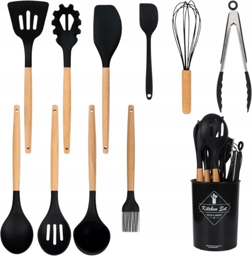 Set di utensili da cucina in silicone Montessa, 12 pezzi, Immagine del prodotto 