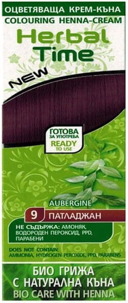 Henna Herbal Time naturalna farba do włosów 9 Bakłażan 75 Zdjęcie produktu 
