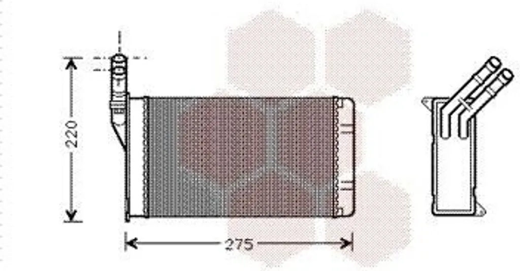 Échangeur de Chaleur Chauffage Habitacle VAN WEZEL pour Xsara N1