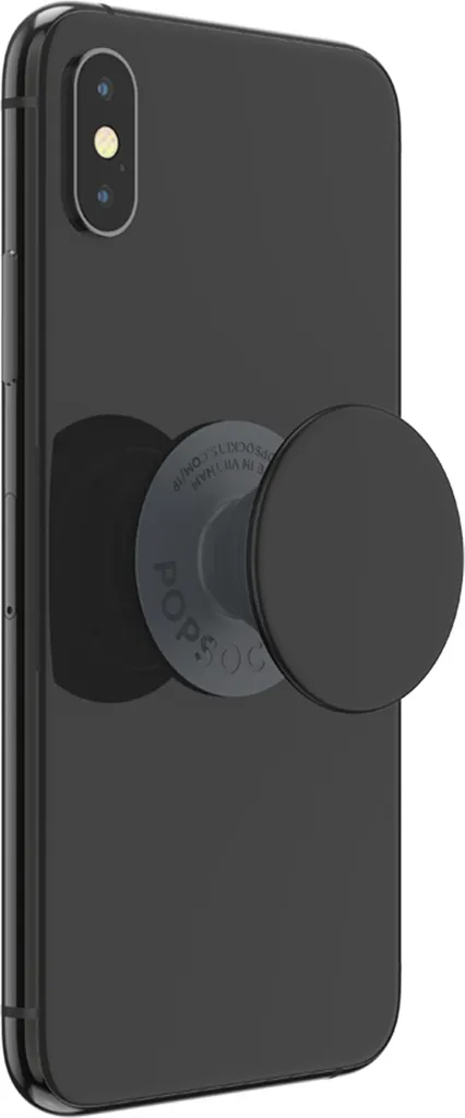 PopSockets PopGrip Basic Noir - Support et Poignée pour Smartphone