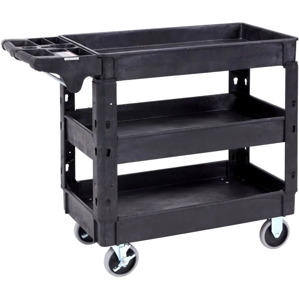 Chariot de cuisine pour niche et atelier - Rangement mobile 3 niveaux