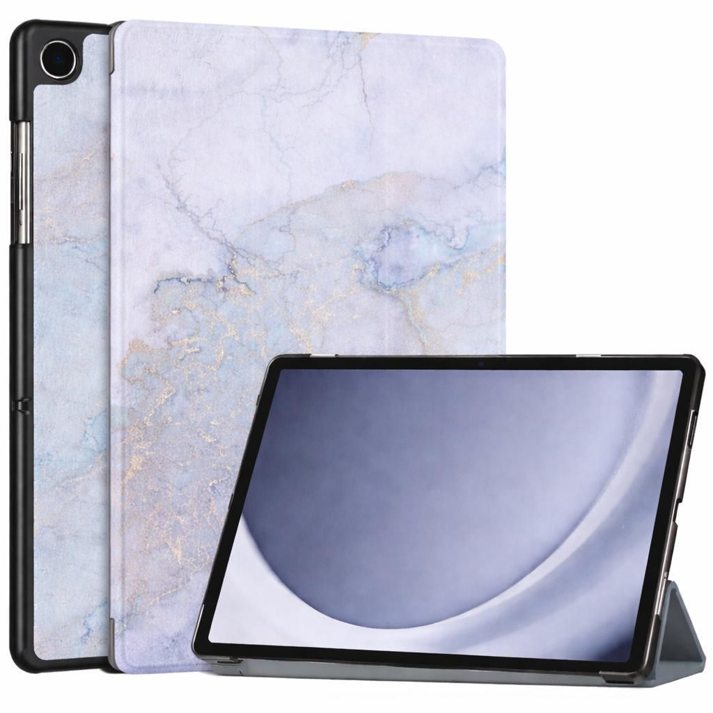 Schutzhülle für Lenovo Tab M10 10.1" 3. Generation 2022 Hülle (TB-328FU/TB-328XU) Cover Etui Tasche Hülle Wake Up Sleep Smart Cover - Blau/Gold...