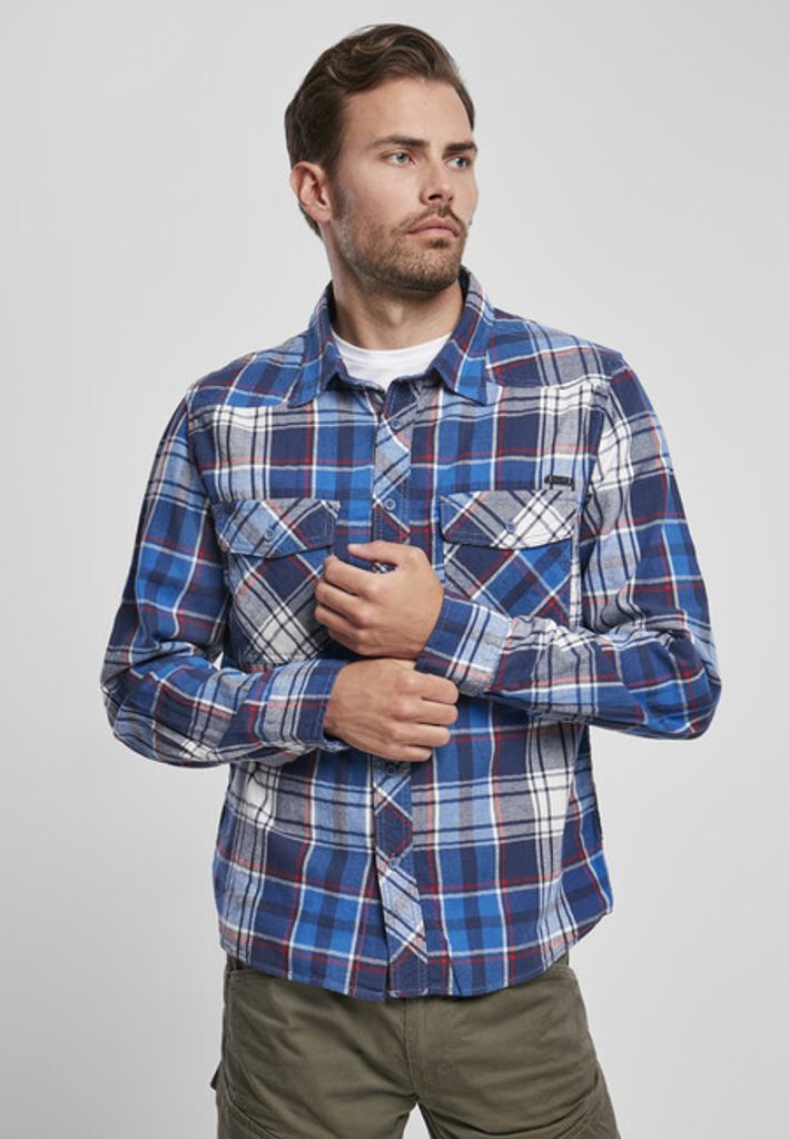 Pánská košile Brandit Checked Shirt navy - M Obrázek produktu 