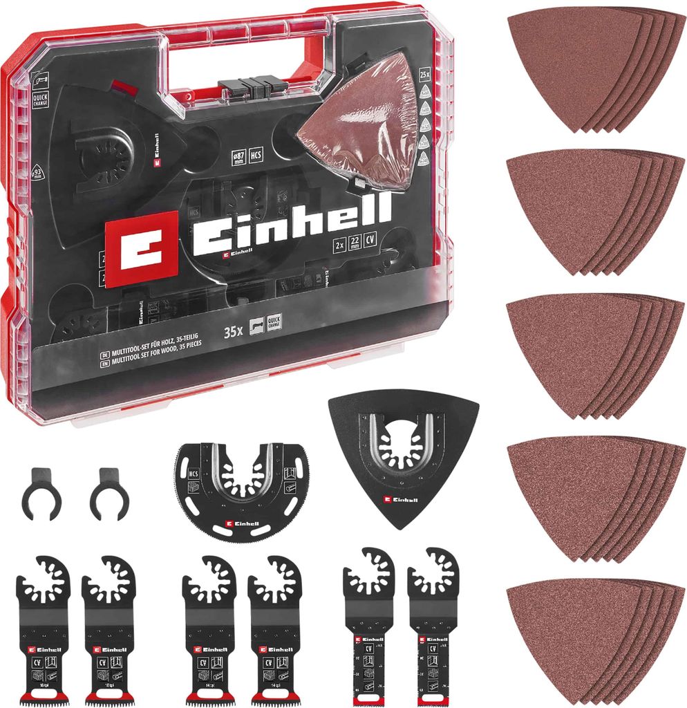 EINHELL Multitool-Set, 708136, XL-PLUS-Case, 35-teilig Produktbild 