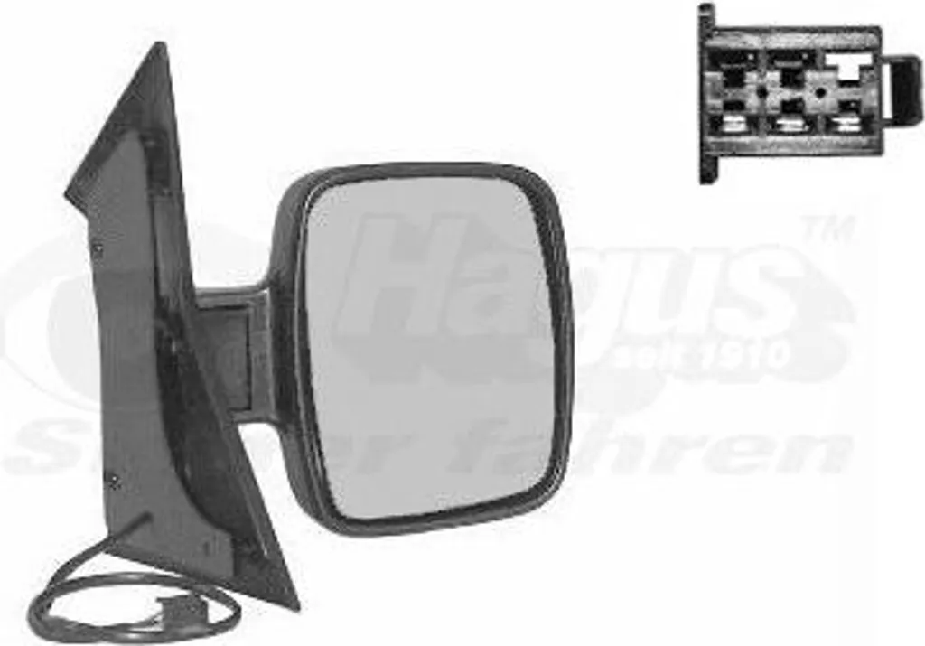Rétroviseur Extérieur Db Vito 02.96-07.03 Pr - Pièce de Rechange Noire