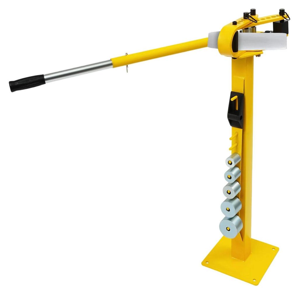 Manueller Rohrbieger - Rohrbiegemaschine - 0–200° Biegewinkel - 7 Rundmatrizen 2,54–7,62 cm - Kapazität 8×32 mm/6×50 mm - Verstellbarer Gri...