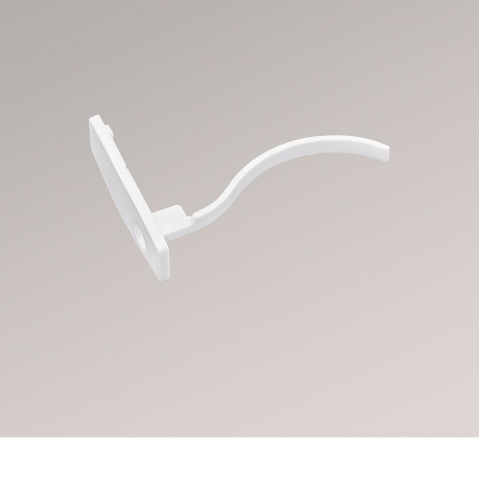 Endkappe für Paneelwagen mit Keder links in weiß (B x H x T) 10mm x 27mm x 39mm