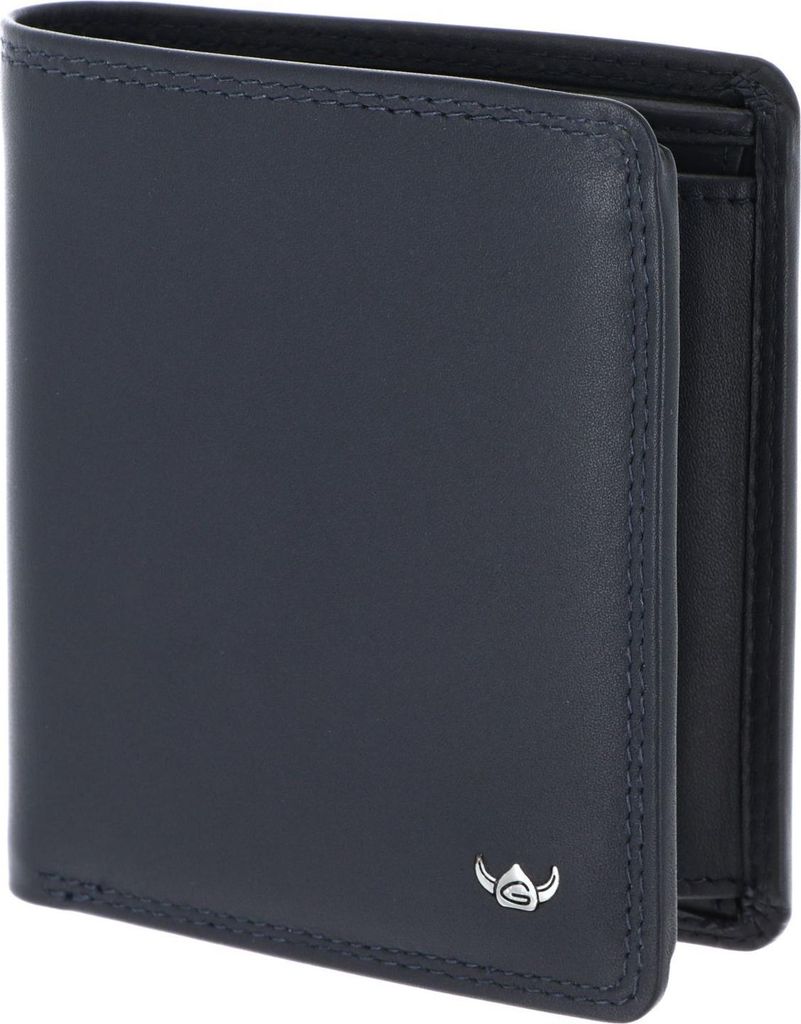Golden Head Leder Geldbörse Polo RFID Protect Scheintasche 1129 Marineblau dunkelblau