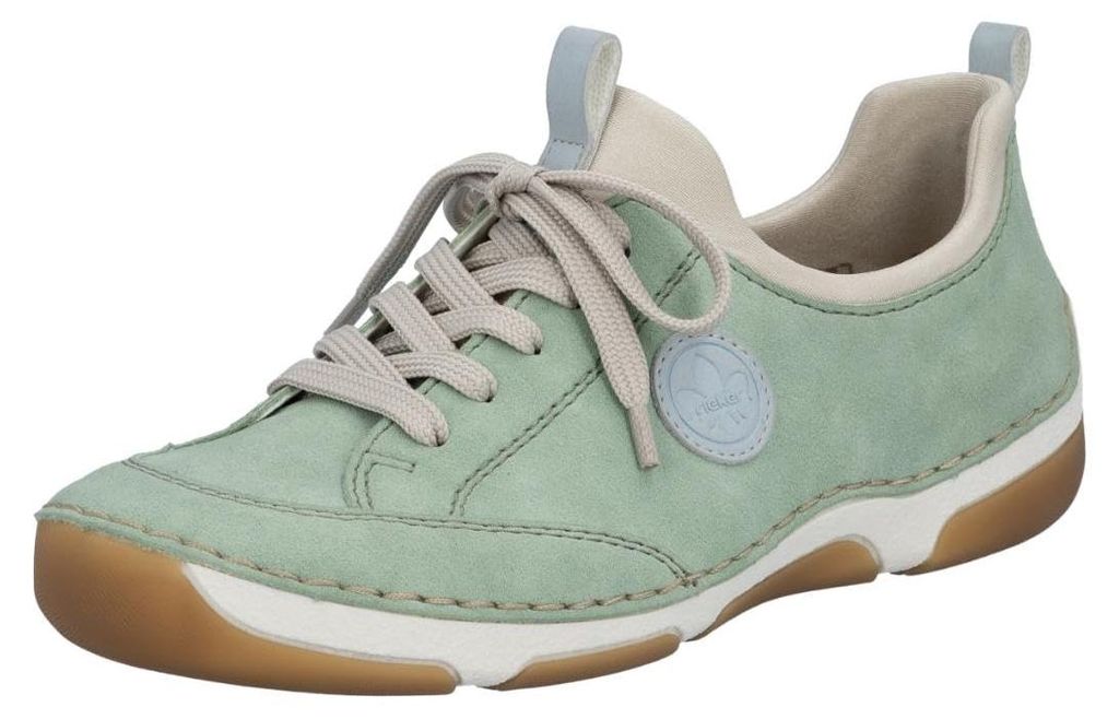 Buty wsuwane damskie Rieker zielone Zdjęcie produktu 