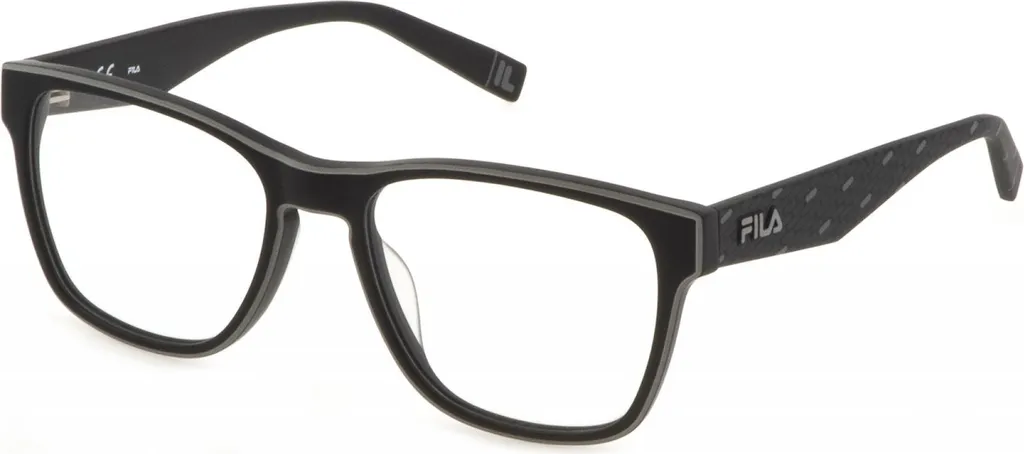 Lunettes de vue FILA VFI115 monture noire mate pour un look professionnel