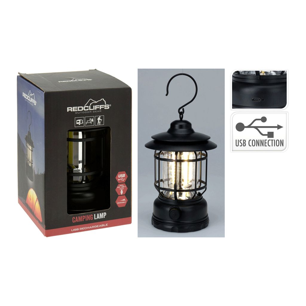 Redcliffs Lampe de Camping LED COB Rechargeable USB 200Lm Image du produit 