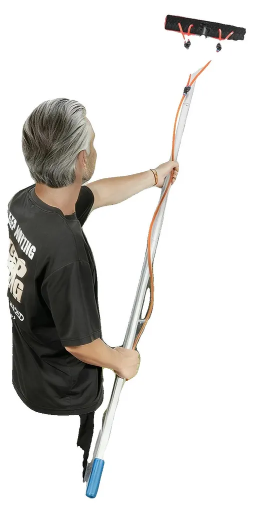 Manche télescopique à eau 6m ultra léger 2,3 kg avec brosse de 25 cm
