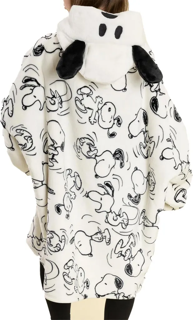 Sweat à Capuche Oversize Peanuts Femme - Idéal pour Soirées Cocooning - 2