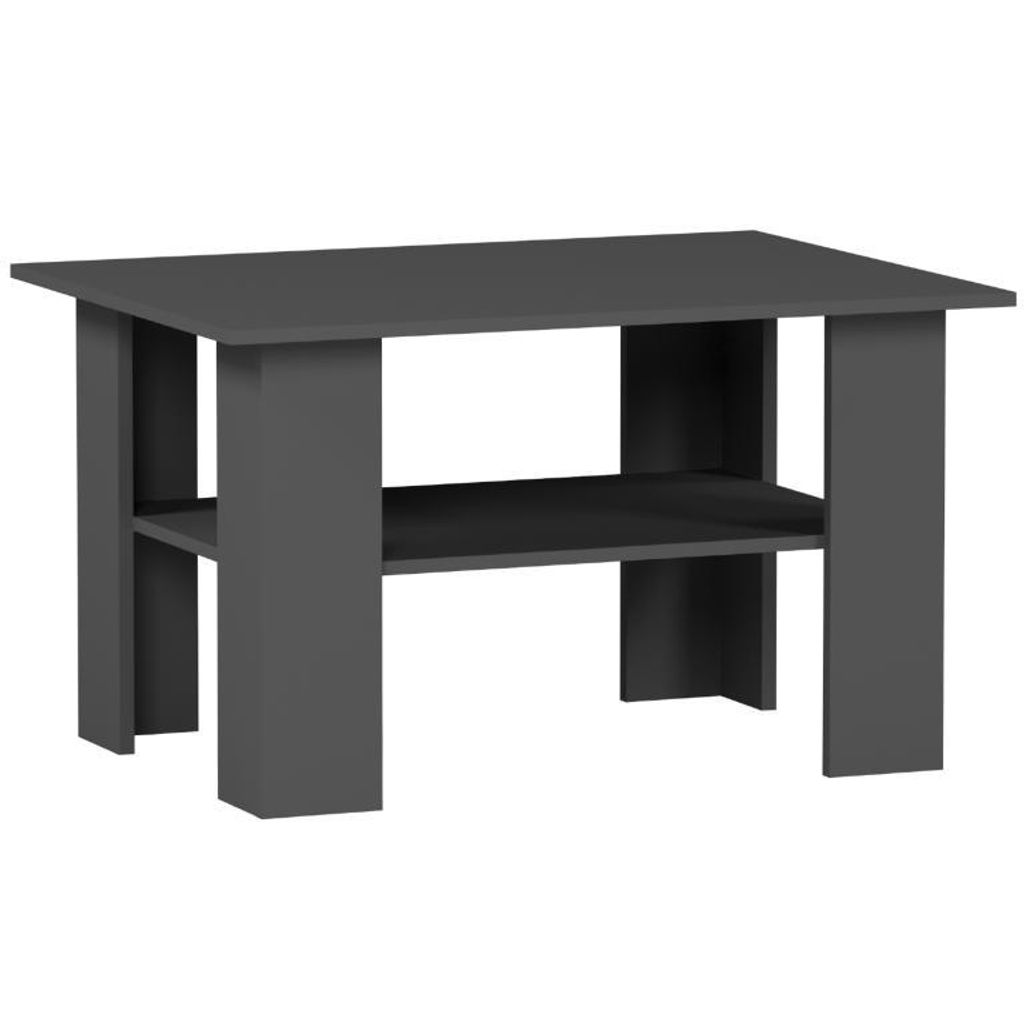 Framire Couchtisch rechteckig 80 x 60 x 55 cm, Modell MODERN A1, Anthrazit