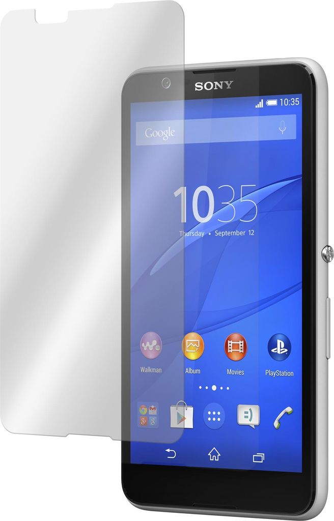 1er-Pack PhoneNatic Glas-Folie klar kompatibel mit Sony Xperia E4 - Panzerglas für Xperia E4