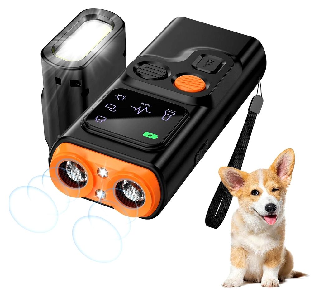 Ultraschall-Anti-Bellgerät für Hunde, Bellenstopper für kleine und große Hunde, Innen- und Außenbereich