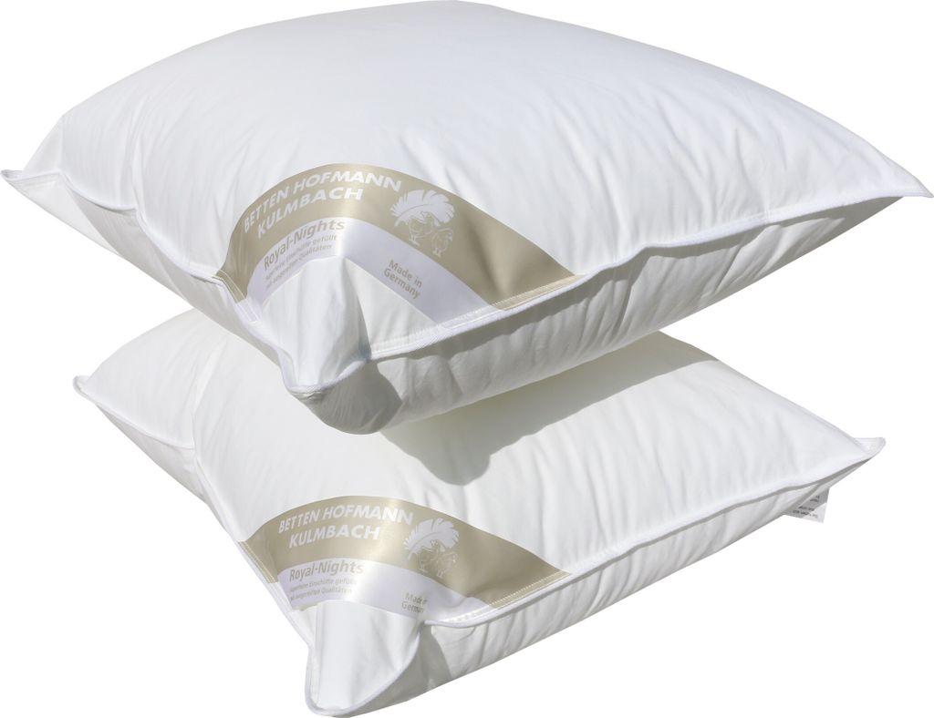 2 Stück Betten Hofmann Basic Allergiker Kopfkissen Faserkissen 50x60 cm 450 g