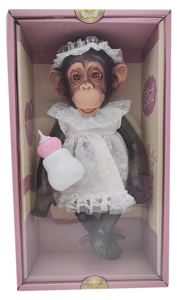 Lalka małpka szympans 32 cm do przytulania Zdjęcie produktu 