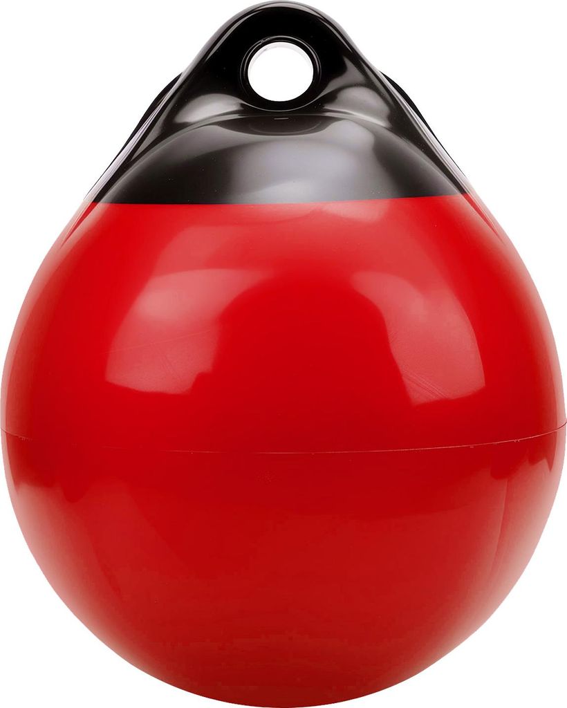 Bootsstoßstange, schwarz und rot, verdicktes, hochfestes PVC, aufblasbares Dock für Yachten, Segelboote, Ruderboote, A38: 380 x 450 mm/14,96 x 17...