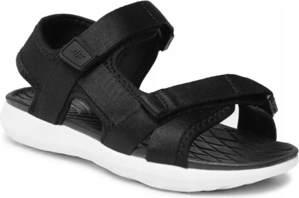 Mädchen Sandalen Outdoor Sportsandalen 4F Sommer Pantoletten Schwarz 35