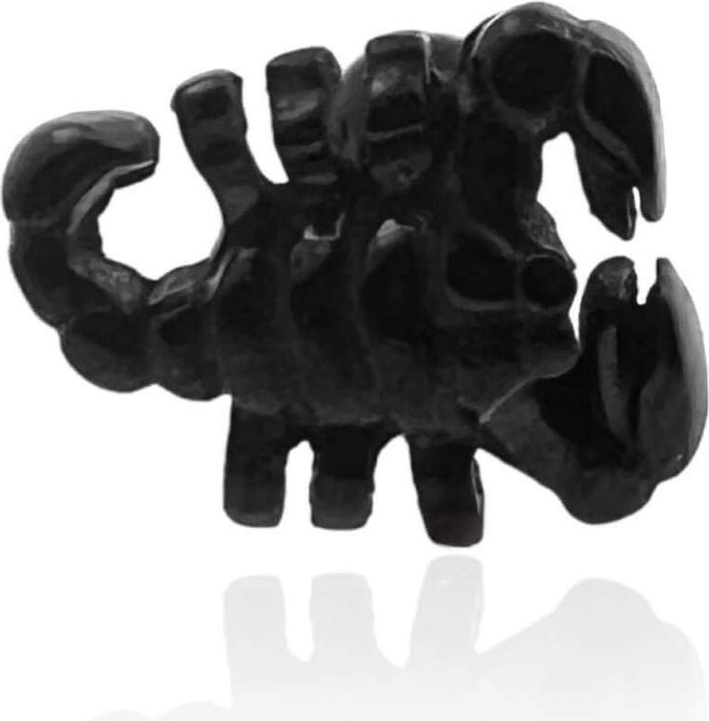 Helix Tragus Ohrpiercing 316L Chirurgenstahl mit Skorpion in schwarz