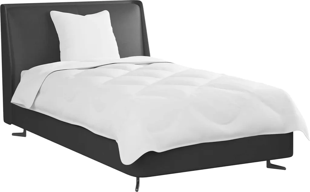 vidaXL Piumone con cuscino 2 pezzi Microfibra bianca - 3