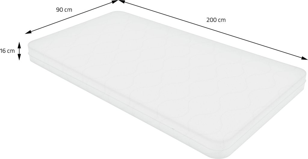 Ortopedický 7-zónový matrac ML-Design, 90x200x16 cm, Obrázok produktu 