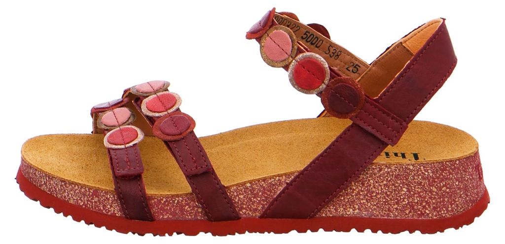Think! Komfort Sandalen Damen 31303736393333 Rot 41 EU
