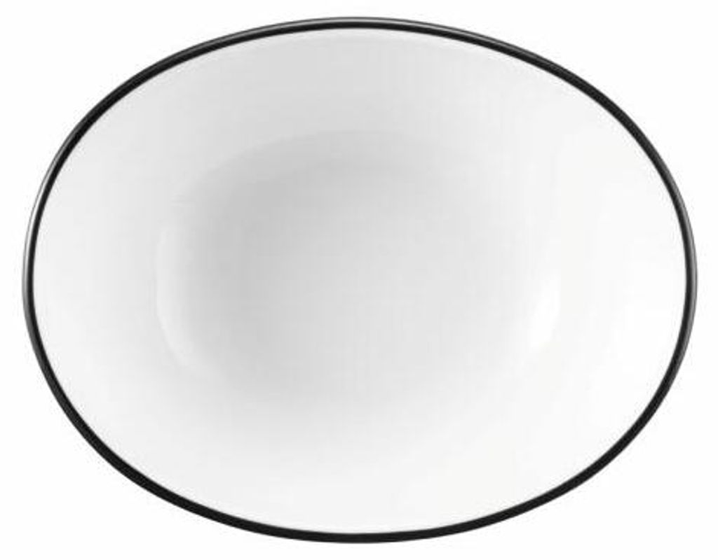 Seltmann Weiden Modern Life Bowl, Schale, Schüssel, Porzellan, Black Line, 12 x 9.5 cm, 001.758865