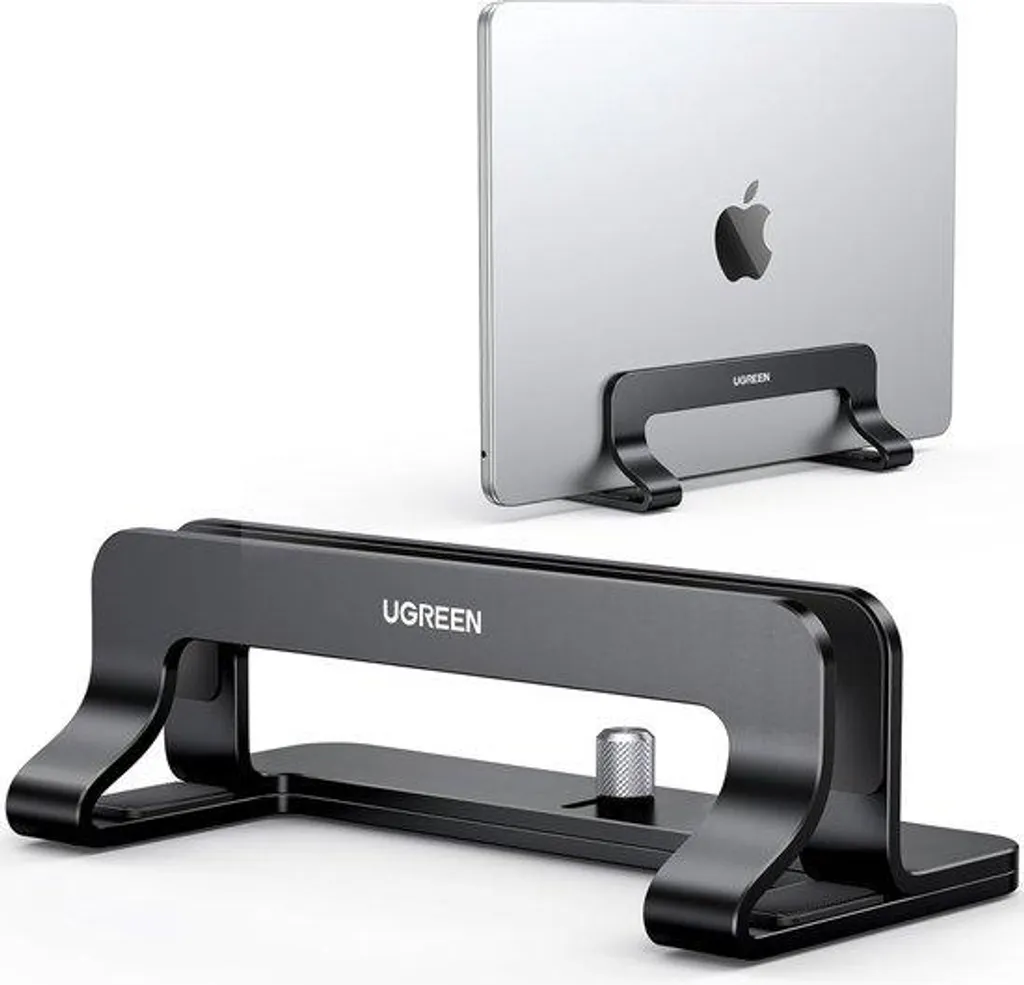 Support Vertical Ordinateur Portable en Aluminium Argent pour MacBook Pro