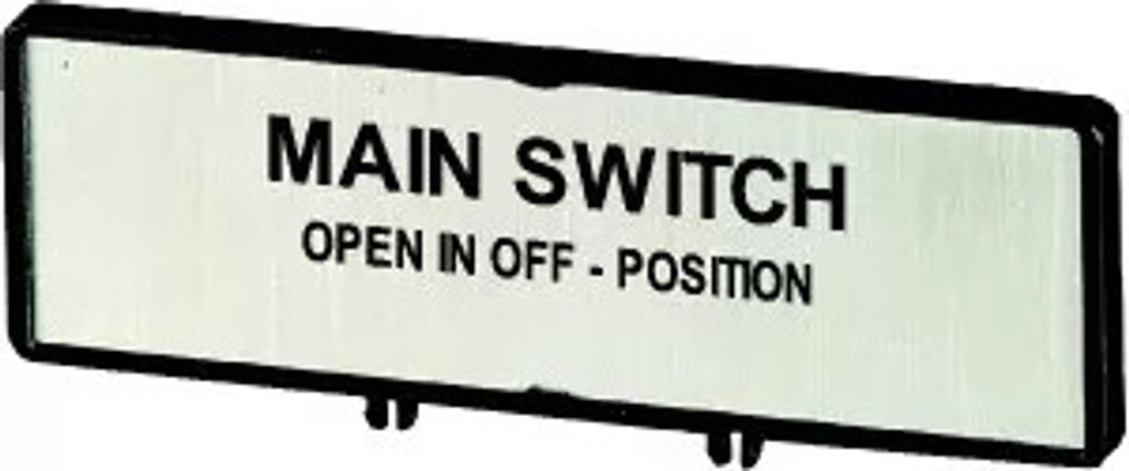 Eaton ZFS62-T0 Träger m.Schild EN Haupt- schalter nur in 0-St.öffnen 205534 (205534)