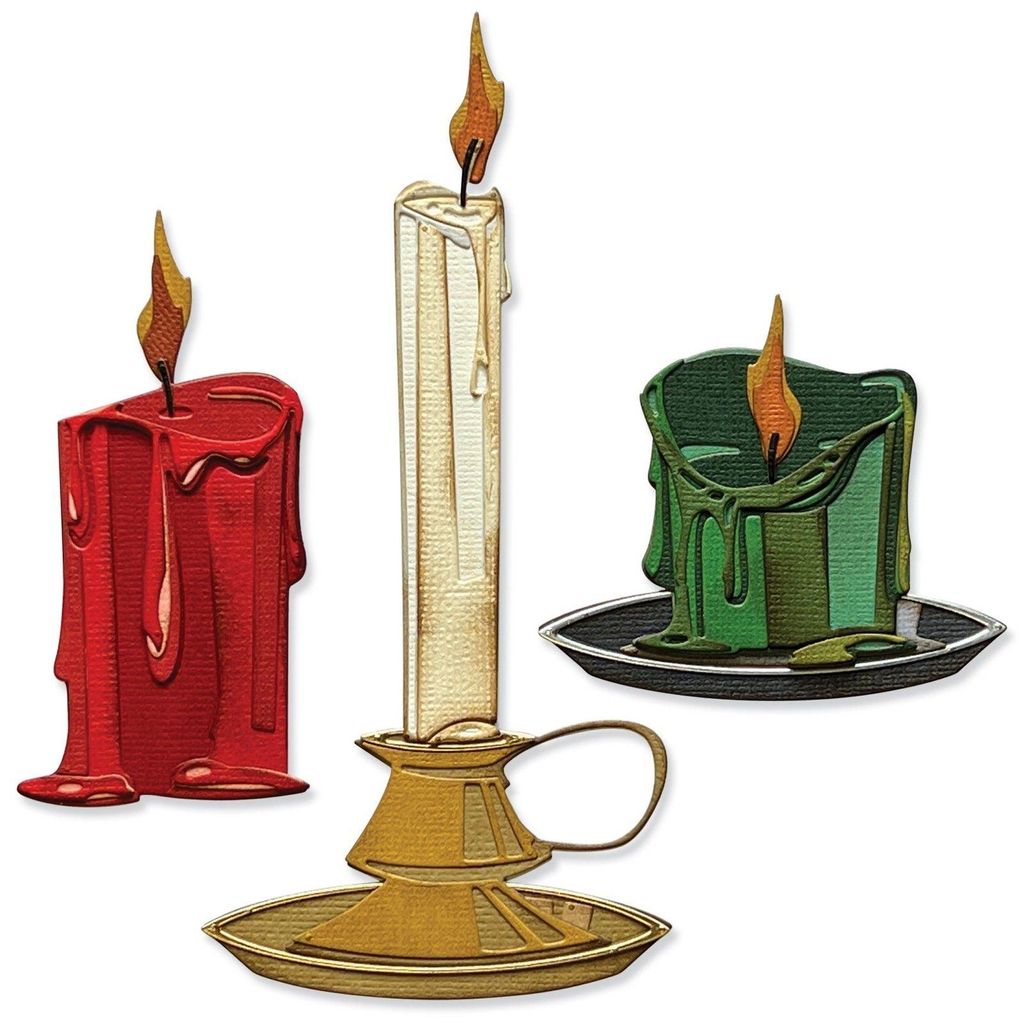 Sizzix Thinlits Stanzschablone Candleshop Colorize Tim Holtz 0.3 bis 9.2 cm