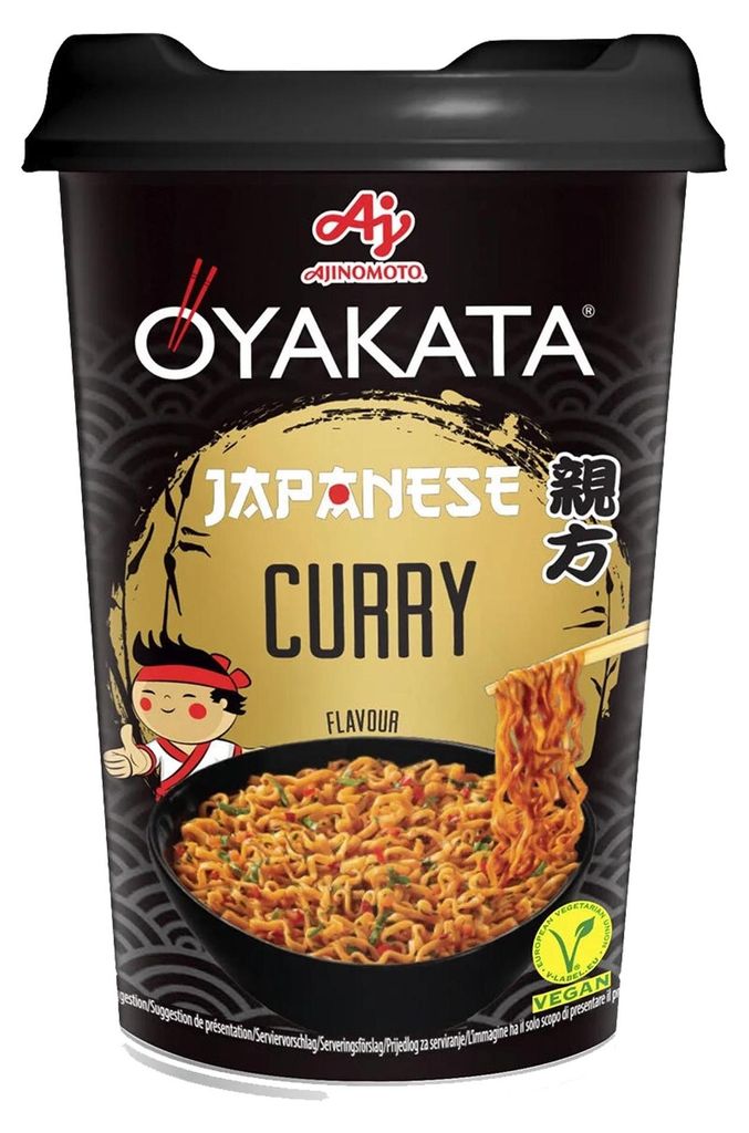 Oyakata Noodle Cup Instant Nudelgericht mit Currygeschmack Produktbild 