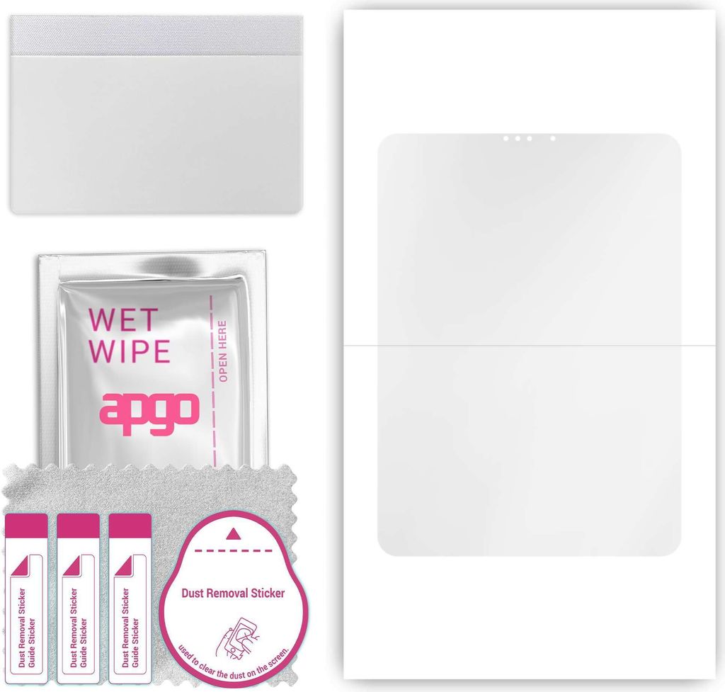 apgo Hydrogel Schutzfolie, Klar, kompatibel mit Apple iPad Pro 12.9 2022, flexibele Displayschutzfolie, Folie mit Positionierhilfe, kratzfest, einf...