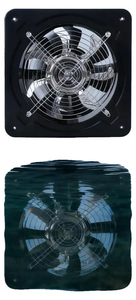 Extracteur d'air mural ventilateur hélicoïde 80W pour cuisine et garage