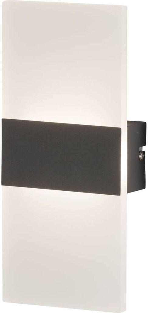 FISCHER & HONSEL Wandleuchte FODER H 27 cm schwarz Wandlampe