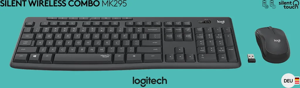 Logitech MK295 Silent ensemble clavier et souris sans fil graphite - 24