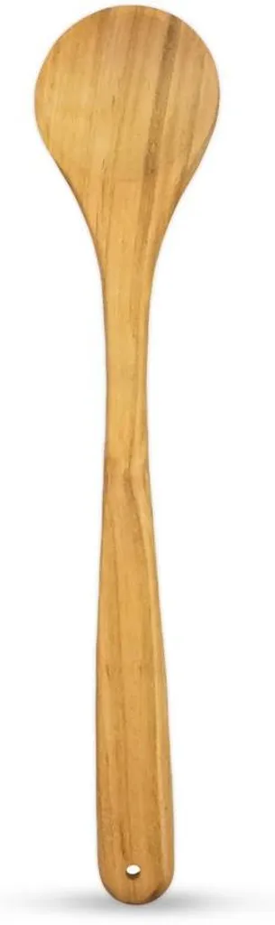 Louche ronde en bois de hêtre 30 cm idéale pour soupes et pâtisseries