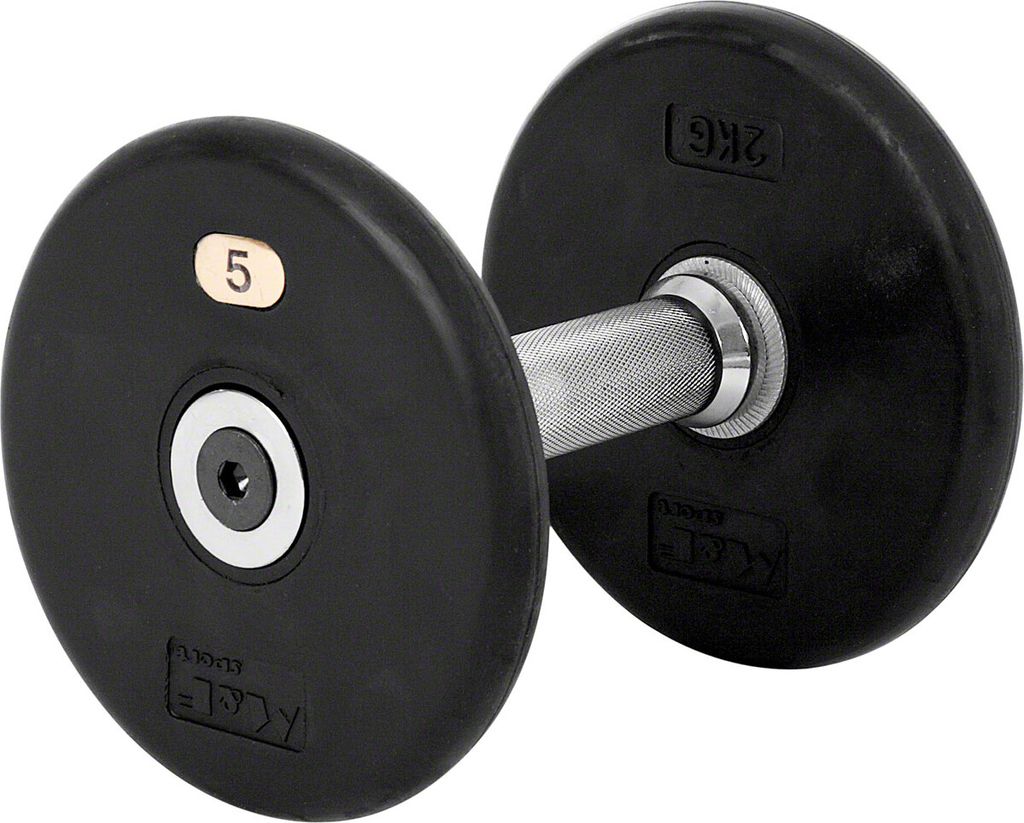 Kompakthantel aus Gummi Hantel Hanteln Gewichte Hantelscheiben Stange 5 kg