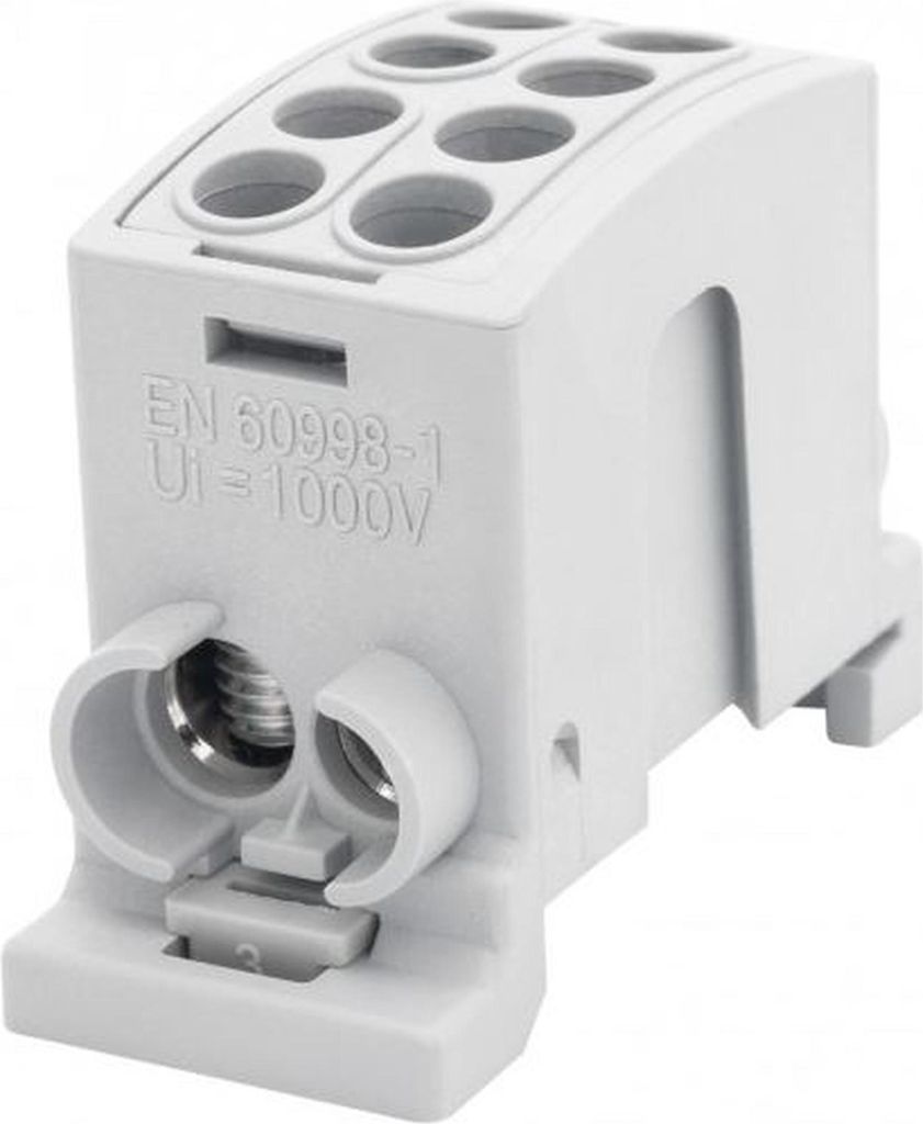 Elektrischer Anschlussklemmenblock Zacisk HLK 100A-2 Grau