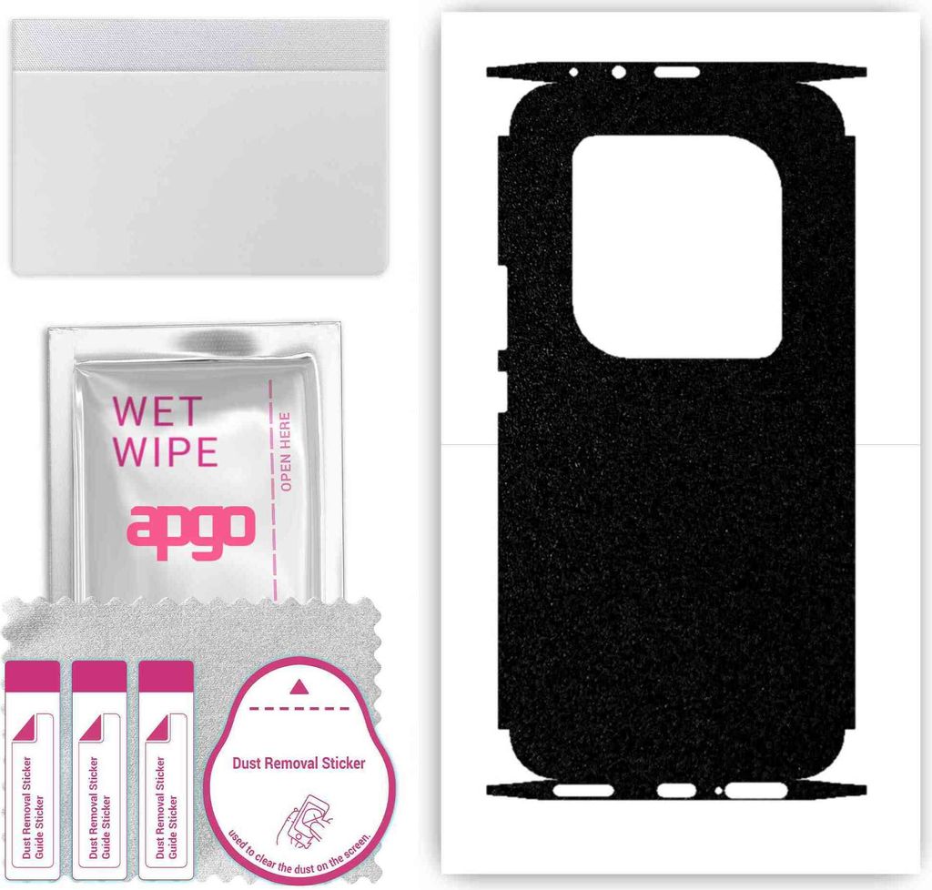 apgo Rückseite + Seiten Schutzfolie, Skin, kompatibel mit Honor Magic6 Ultimate, Hinten Displayschutzfolie aus Vinylfolie, kratzfest, einfache Mon...