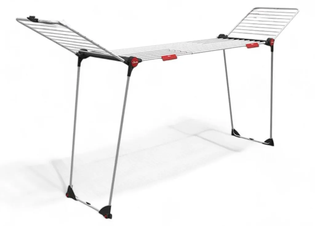 Séchoir à linge extensible spécial petits espaces 30m acier à roues