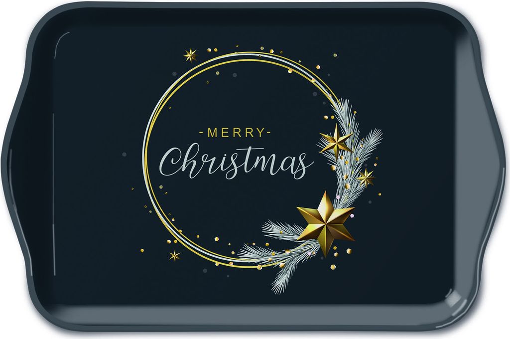 Weihnachten – Tray Melamine – Tablett – Format: 13 x 21 cm – Wishing