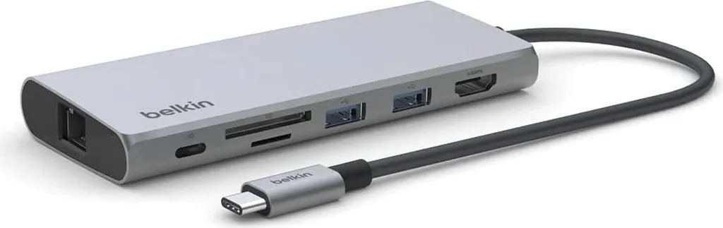 Hub USB-C 6-en-1 Belkin INC009btSGY avec Charge Rapide 100W et Lecteur SD